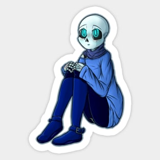 Shy Skele Bab Sticker